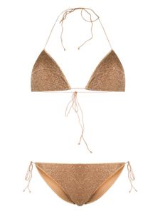 Oséree haut de bikini à fini métallisé - Marron