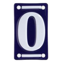 Best for Boots Huisnummer 0 - oudhollands - emaille - 7 x 12 cm - blauw/wit - nummer bordje Best for Boots Huisnummer 0 - oudhollands - emaille - 7 x 12 cm - blauw/wit - nummer bordje