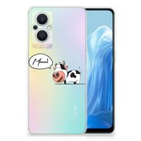 OPPO Reno8 Lite Telefoonhoesje met Naam Cow - thumbnail