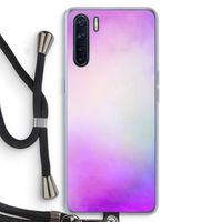 Clouds pastel: Oppo A91 Transparant Hoesje met koord