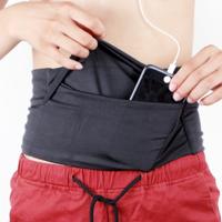 Persoonlijke grote capaciteit stretch Tablet zakken reizen anti-diefstal zak telefoon tas grootte: XL (zwart)