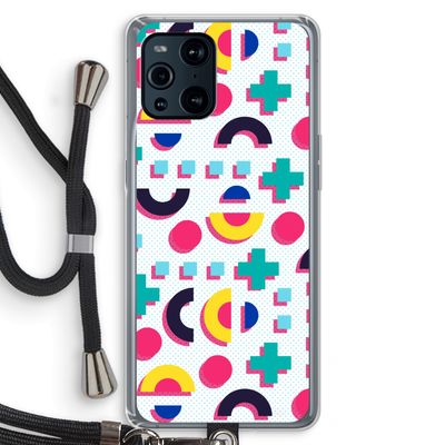 8-bit N°2: Oppo Find X3 Transparant Hoesje met koord