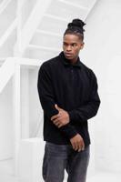 Croyez Fleece Polo Sweater Heren Zwart - Maat S - Kleur: Zwart | Soccerfanshop