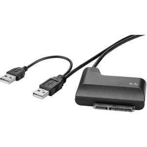 Renkforce HDD/ SSD Adapter [1x USB-A 2.0 stekker - 1x SATA-combi-stekker 15+7-polig] 0.30 m Vergulde steekcontacten