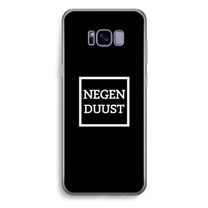 Negenduust black: Samsung Galaxy S8 Plus Transparant Hoesje
