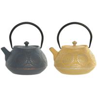 Theepot Home ESPRIT Geel Turkoois Roestvrij staal Ijzer 1,2 L (2 Stuks)