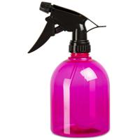 Plantenspuit met een inhoud van 500 ml - transparant roze - verstuiver - 18 cm - kunststof