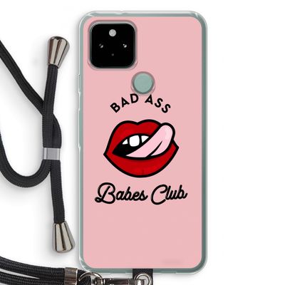 Badass Babes Club: Pixel 5 Transparant Hoesje met koord