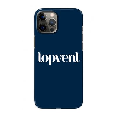 Topvent Navy: Volledig geprint iPhone 12 Hoesje