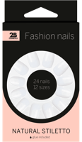 2B Nails Natural Stiletto