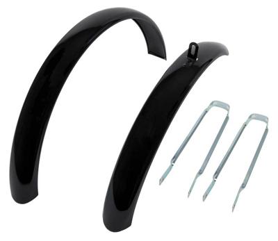 Unbranded Spatbordset 18 staal 55mm zwart
