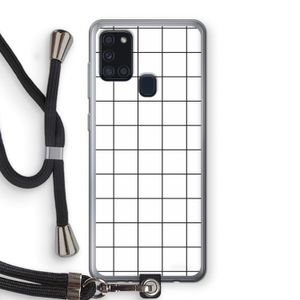 Rooster: Samsung Galaxy A21s Transparant Hoesje met koord