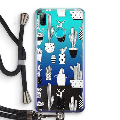 Cactusmotief: Huawei P Smart (2019) Transparant Hoesje met koord