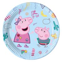Globos Papieren bordjes fsc peppa pig, 8st.