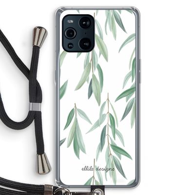 Branch up your life: Oppo Find X3 Pro Transparant Hoesje met koord