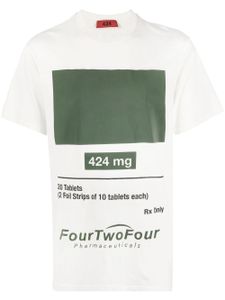 424 t-shirt à logo imprimé - Blanc