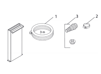 Afvoerslang 3/4" gesneden 3 m