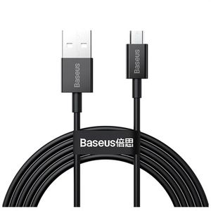 Baseus CAMYS-01 mobiele telefoonkabel Zwart 2 m USB C Micro-USB B