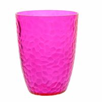 1x stuks kunststof bekers roze 20 cl