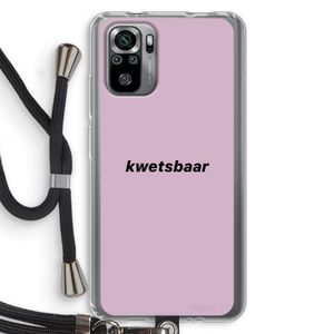 kwetsbaar: Xiaomi Redmi Note 10S Transparant Hoesje met koord