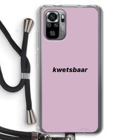 kwetsbaar: Xiaomi Redmi Note 10S Transparant Hoesje met koord
