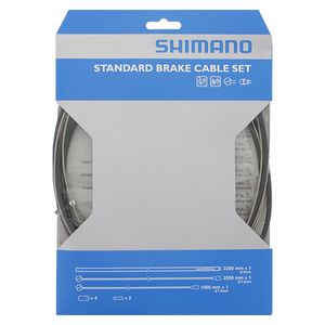 SHIMANO remkabelset staal zwart