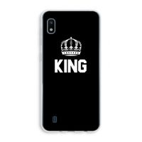 King zwart: Samsung Galaxy A10 Transparant Hoesje