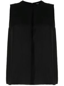 Theory sleeveless silk blouse - Noir