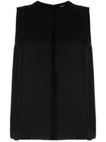 Theory sleeveless silk blouse - Noir - thumbnail