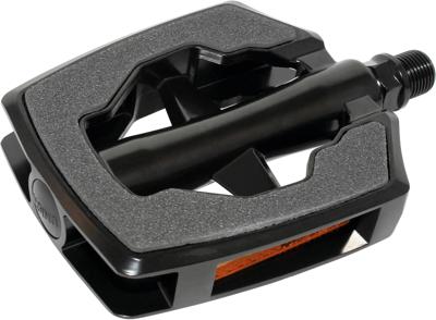 Marwi pedaalset sp-890 sandblock grijs aluminium glans zwart