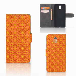 Nokia 3.1 (2018) Telefoon Hoesje Batik Oranje