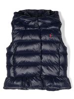 Ralph Lauren Kids gilet matelassé à logo brodé - Bleu