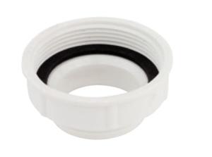 Kirchhoff Kunststof verloopstuk, wit, 1 1/2" IT x 1 1/4" ET, voor sifon - 988377155
