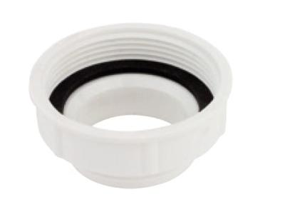 Kirchhoff Kunststof verloopstuk, wit, 1 1/2" IT x 1 1/4" ET, voor sifon - 988377155