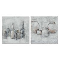 Canvas DKD Home Decor Pijnboom Canvas 100 x 2,8 x 100 cm