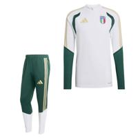 adidas Italië Trainingspak 1/4-Zip 2026-2028 Wit Groen