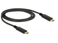 DeLOCK 83661 USB-kabel 1 m USB 3.2 Gen 2 (3.1 Gen 2) USB C Zwart - thumbnail