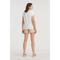 Esqualo T-shirt met tekst wit - thumbnail