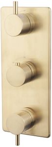 Saqu Shine afbouwdeel voor inbouwmengkraan 12,5x4,8x32cm messing geborsteld