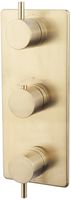 Saqu Shine afbouwdeel voor inbouwmengkraan 12,5x4,8x32cm messing geborsteld