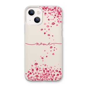 Hartjes en kusjes: iPhone 13 mini Transparant Hoesje