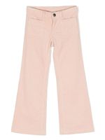 Bonpoint pantalon en velours côtelé à coupe évasée - Rose