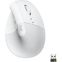 Logitech Lift Wit Ergonomische Draadloze Muis Logitech Lift Wit Ergonomische Draadloze Muis