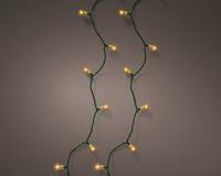 Led vintage lights 50 lamps batterijen groen / klassiek warm