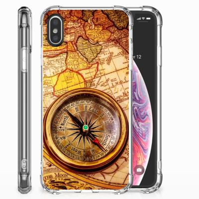 Apple iPhone X | Xs Telefoonhoesje met valbescherming Kompas Apple iPhone X | Xs Telefoonhoesje met valbescherming Kompas