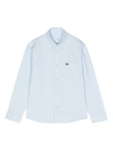 Lacoste Kids t-shirt en coton à logo appliqué - Bleu