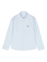 Lacoste Kids t-shirt en coton à logo appliqué - Bleu