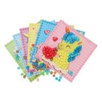 Playmais mosaic kaarten versieren eenhoorn