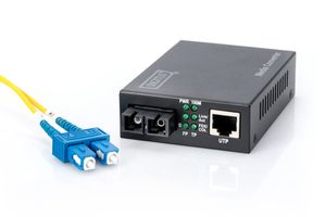 Digitus DN-82021-1 netwerk media converter Intern 1310 nm Single-mode Zwart