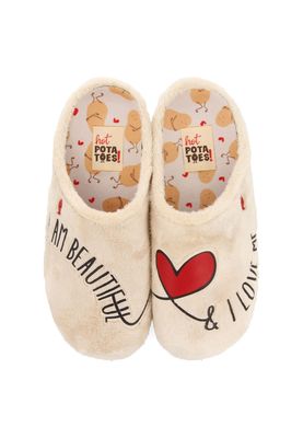 Hot Potatoes Pantoffels Raften 70150_05 Beige maat